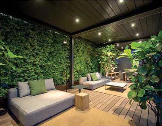 led lights pergola