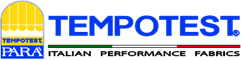 logo for tempotest in blue and yellow
