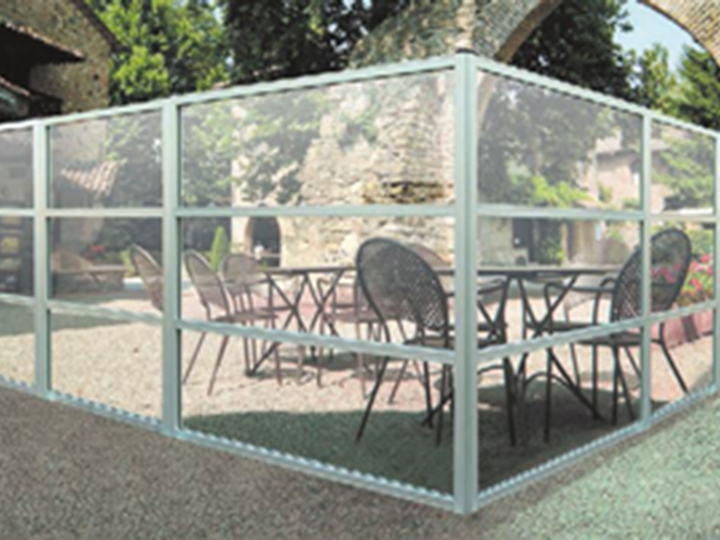 Oasis Modular Patio Glass Divider Walls, Patio Glass Wall