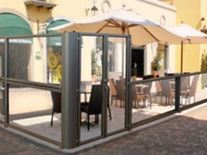 Taormina Folding Retractable Patio Glass Wall Divider Systems