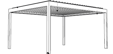 Louvered Roof Pergola System