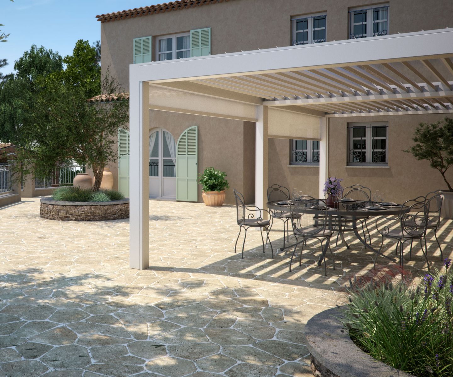 Louvered Roof Pergola System