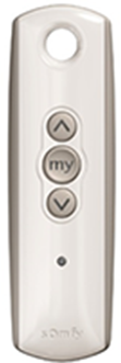 silver remote with up and down arrrow and only one channel