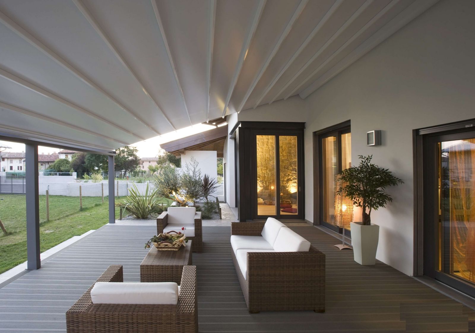 Infinity Retractable Fabric Roof Pergola® | Sunair Awnings